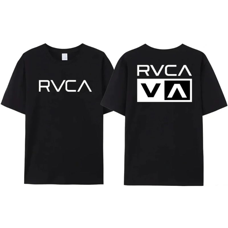 Streetwear Brand Designs - Koszulka RVCA Męska Damska Czarna Letnia