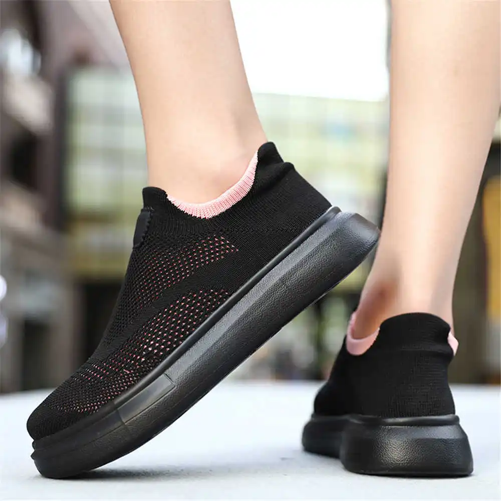 Streetwear Brand From Uk - Platform Stockings Brown Shoes For Woman