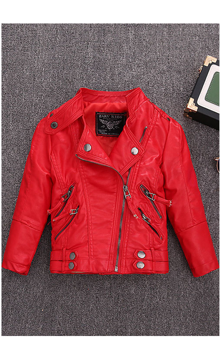 Streetwear Brand Red Logo - Kurtka motocyklowa dla dzieci 2-12 lat,