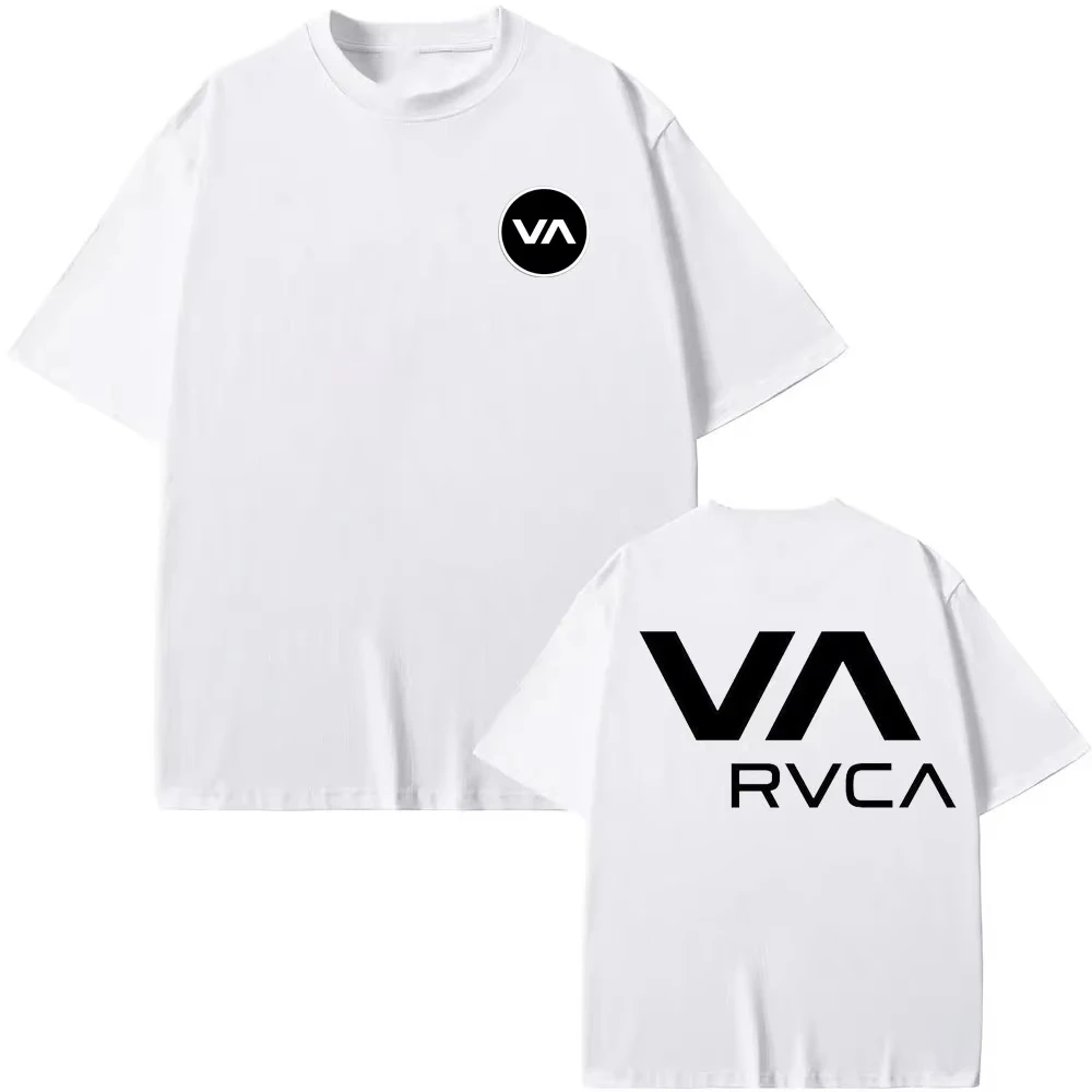 Streetwear Brand Designs - Koszulka RVCA Czarna Letnia Bawełniana Koszulka